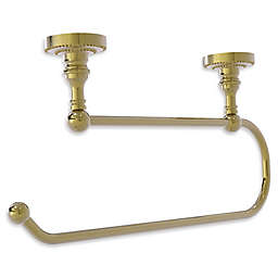Allied Brass Dottingham Collection Under Cabinet Paper Towel Holder in Unlacquered Brass