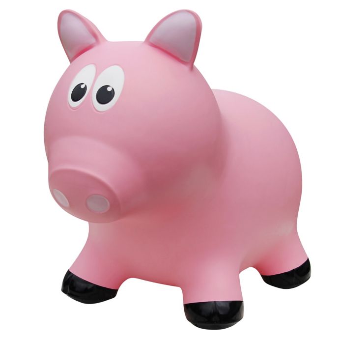 Farm Hoppers Pig Inflatable Animal Bouncer in Pink Bed Bath and