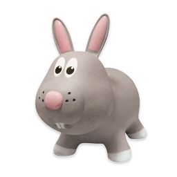 Farm Hoppers Rabbit Inflatable Animal Bouncer in Grey