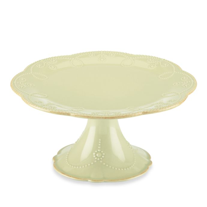 Lenox French Perle 8 1 2 Inch Medium Pedestal Cake Plate In