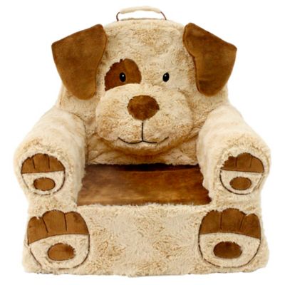 first impressions plush dog chair