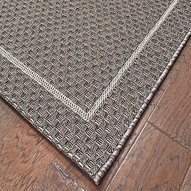 Miami Border Indoor/Outdoor Area Rug in Grey. View a larger version of this product image.