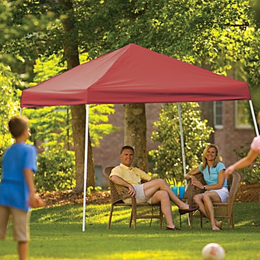 ShelterLogic&reg; Sport Series 10-Foot x 10-Foot Slant Leg Canopy in Red. View a larger version of this product image.