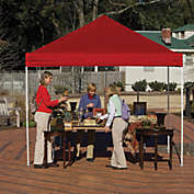 ShelterLogic Pro Series 10-Foot x 10-Foot Straight Leg Canopy in Red