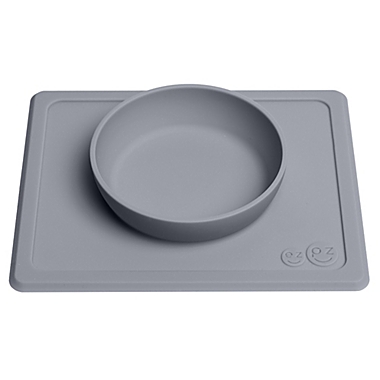 ezpz&trade; Mini Bowl Placemat in Grey. View a larger version of this product image.