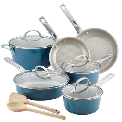 Ayesha Curry&trade; Porcelain Enamel Nonstick 12-Piece Cookware Set
