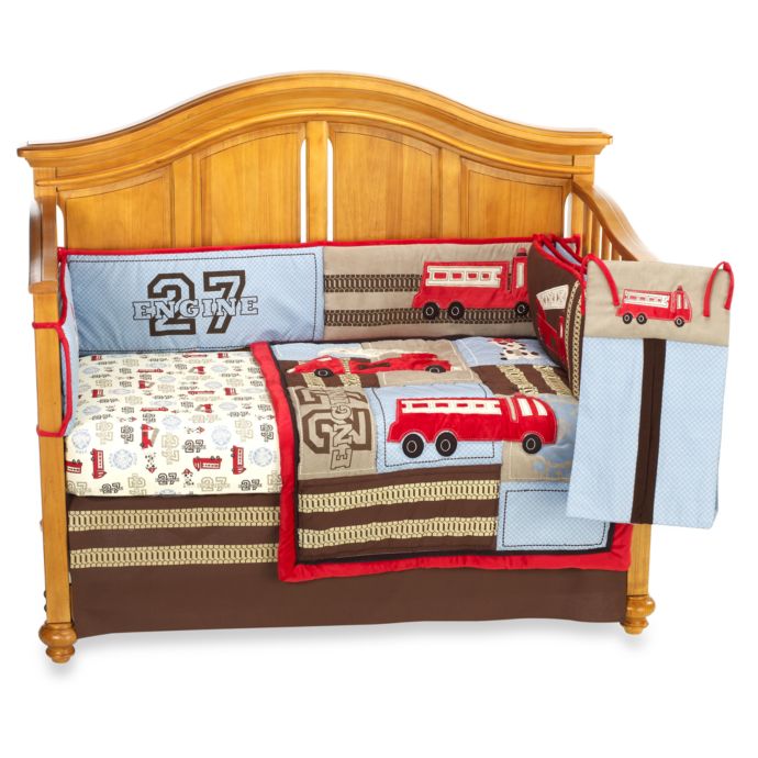 Nojo Engine 27 6 Piece Crib Bedding Buybuy Baby