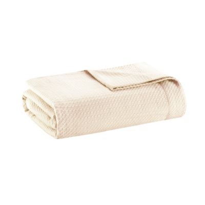Madison Park Egyptian Cotton Twin Blanket in Ivory