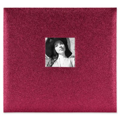 Red Glitter Scrapbook with Photo Opening
