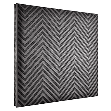 Black Chevron Glitter Scrapbook with Photo Opening. View a larger version of this product image.