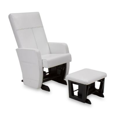 leather glider chair with ottoman
