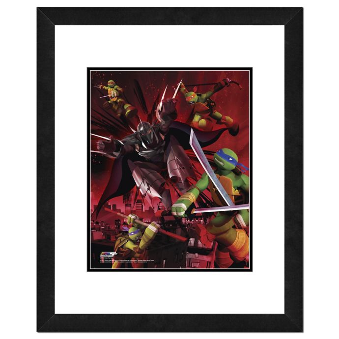 Teenage Mutant Ninja Turtles Battle 18 Inch X 22 Inch Framed Photo