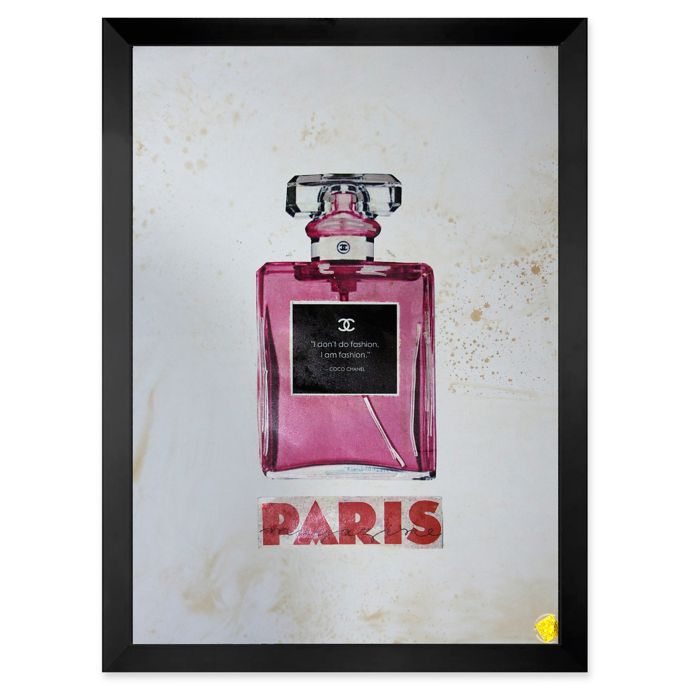 Fairchild Paris Chanel No 5 Pink Perfume Ad Print Wall Art Bed