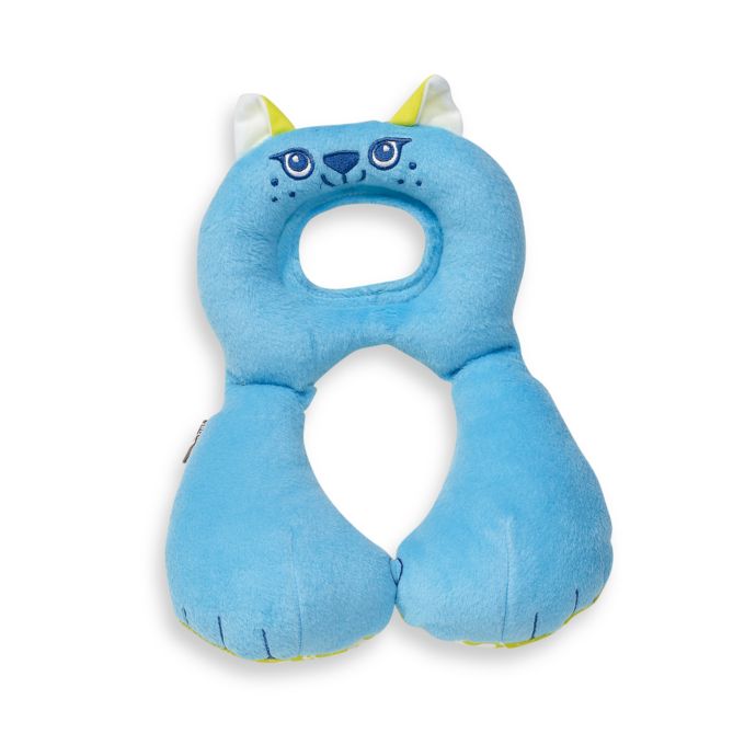 Benbat Travel Friends Toddler Head Support In Blue Cat Bed Bath