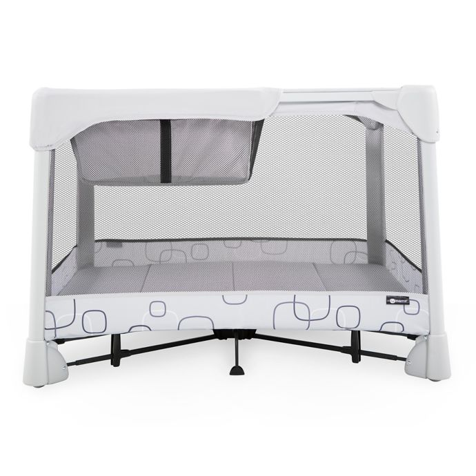 4moms Breeze Classic Playard In Light Grey Buybuy Baby