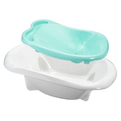 The First Years&reg; 4-in-1 Warming Comfort Tub in Teal/White