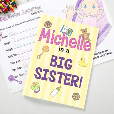 Big Sister/Brother Coloring Activity Book and Crayon Set