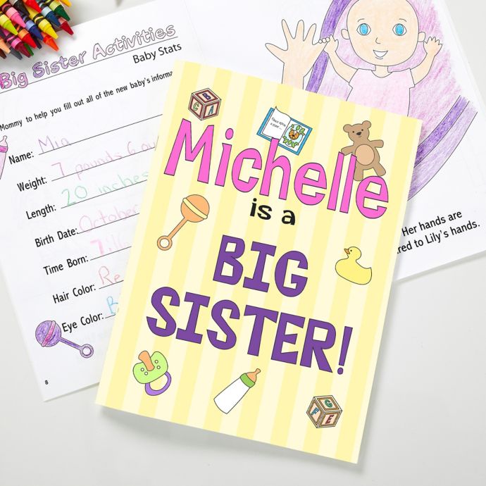 Big Sister Brother Coloring Activity Book And Crayon Set Bed Bath Beyond