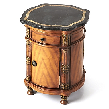 Butler Specialty Company Montero Fossil Stone Drum Accent Table. View a larger version of this product image.