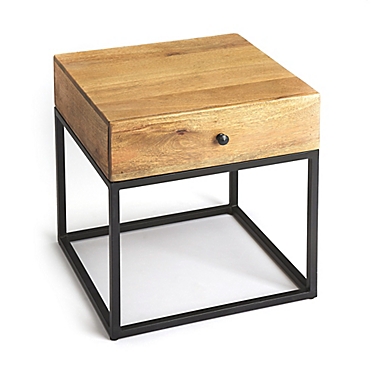 Butler Brixton Iron &amp; Wood End Table. View a larger version of this product image.