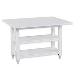 Southern Enterprises Alverton Console to Dining Table in White