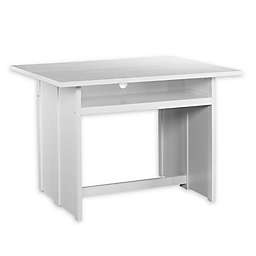 Southern Enterprises Kempsey Console to Dining Table in White