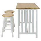 Alternate image 2 for Casual Home 3-Piece Pub Style Breakfast Cart Set in White