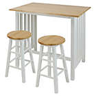 Alternate image 3 for Casual Home 3-Piece Pub Style Breakfast Cart Set in White