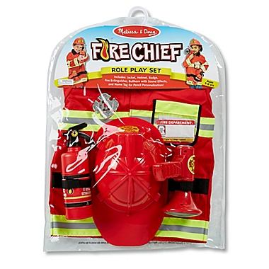 Melissa & Doug&reg; Firefighter Role Play Costume Set. View a larger version of this product image.