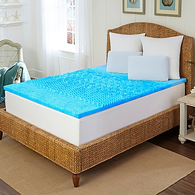 Arctic Sleep&trade; by Pure Rest&trade; 1.5-Inch Marbleized Gel 5-Zone Full Mattress Topper. View a larger version of this product image.