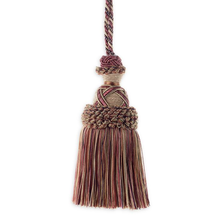 two piece deep back slit tassel