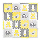 Alternate image 0 for Tadpoles&trade; by Sleeping Partners 16-Piece Tedd &amp; Friends Play Mat in Yellow/Grey