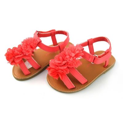 coral colored sandals