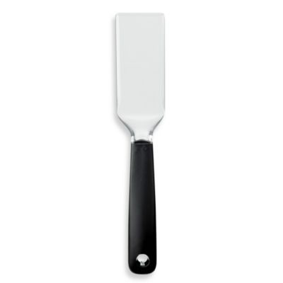 narrow stainless steel spatula