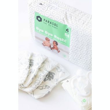 Parasol Clear+Dry&trade; Size 4 54-Count Natural Disposable Diapers. View a larger version of this product image.