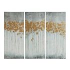 Alternate image 0 for Madison Park Forest 35-Inch x 15-Inch Gel Coat Canvas with Gold Foil in Grey (Set of 3)