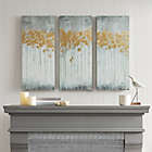 Alternate image 1 for Madison Park Forest 35-Inch x 15-Inch Gel Coat Canvas with Gold Foil in Grey (Set of 3)