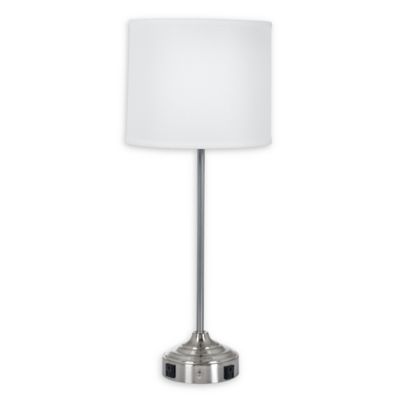 Fangio Lighting Table Lamp In Brushed, Hextra Lamp Shaders