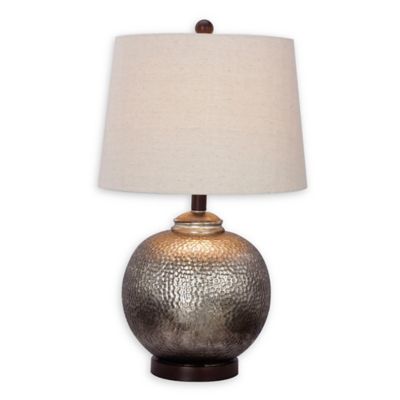 hammered table lamp