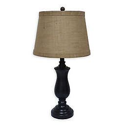 Fangio Lighting Cory Martin Tall Fluted Urn Table Lamp in Black