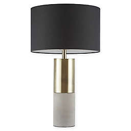 Hampton Hill Fulton Table Lamp in Gold with a Black Shade