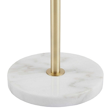 INK+IVY Holloway 3-Light Floor Lamp in Gold with White Glass Shades. View a larger version of this product image.