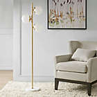 Alternate image 1 for INK+IVY Holloway 3-Light Floor Lamp in Gold with White Glass Shades