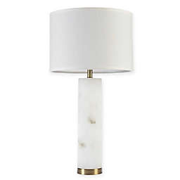 Hampton Hill Prague Table Lamp with Fabric Shade in White