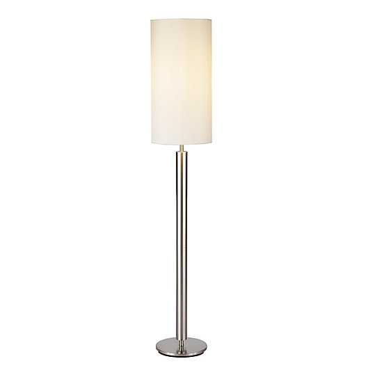 Adesso Hollywood Floor Lamp In Satin, Adesso Etagere Floor Lamp With Drawer