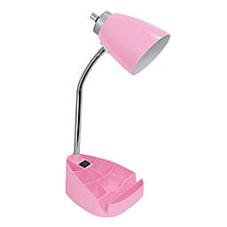 LimeLights Organizer Lamp with Stand and Outlet in Pink