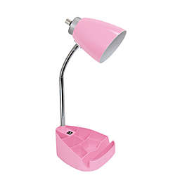 LimeLights Organizer Lamp with Stand and USB Port in Pink