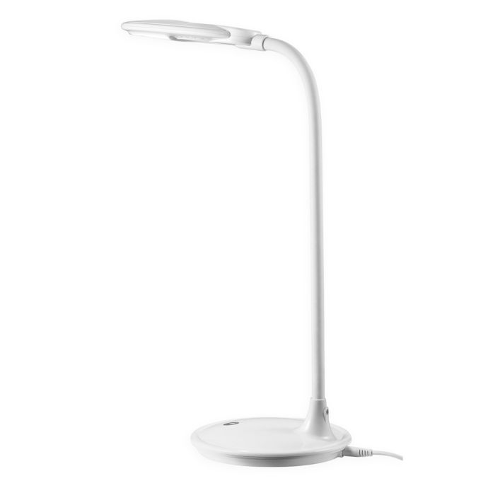 Tensor Led Desk Lamp In White With Magnifier Bed Bath Beyond