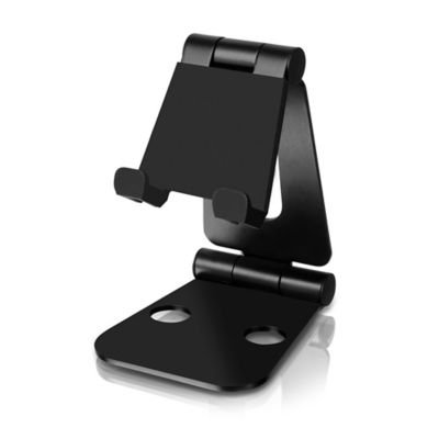 Aluratek Universal Foldable Smartphone Stand in Black