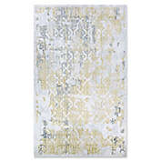 Couristan&reg; Grand Damask 2&#39; x 3&#39; Accent Rug in Gold/Silver/Ivory